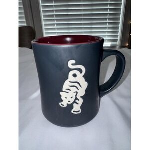 Starbucks Coffee Mug Sumatra Tiger Black Bone China 16 oz 2012 Burgundy Interior